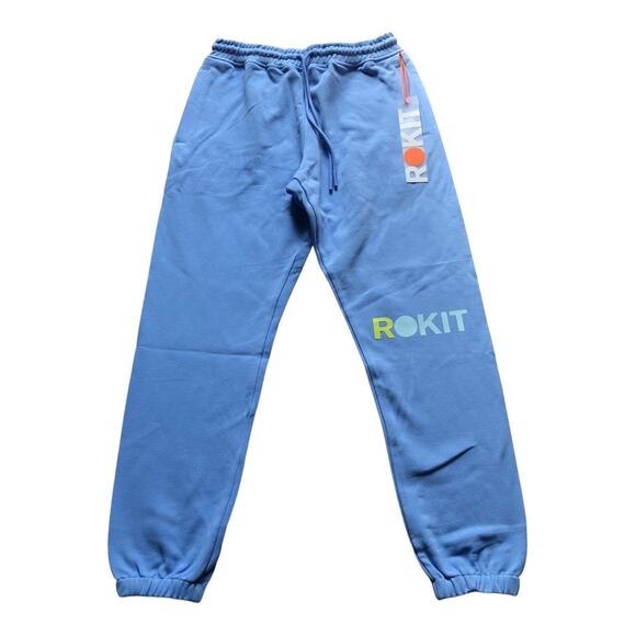 City Man ROKIT Other - Cityman NWT Men’s ROKIT Baby Blue White 100% Cotton Core Sweatpant Small
